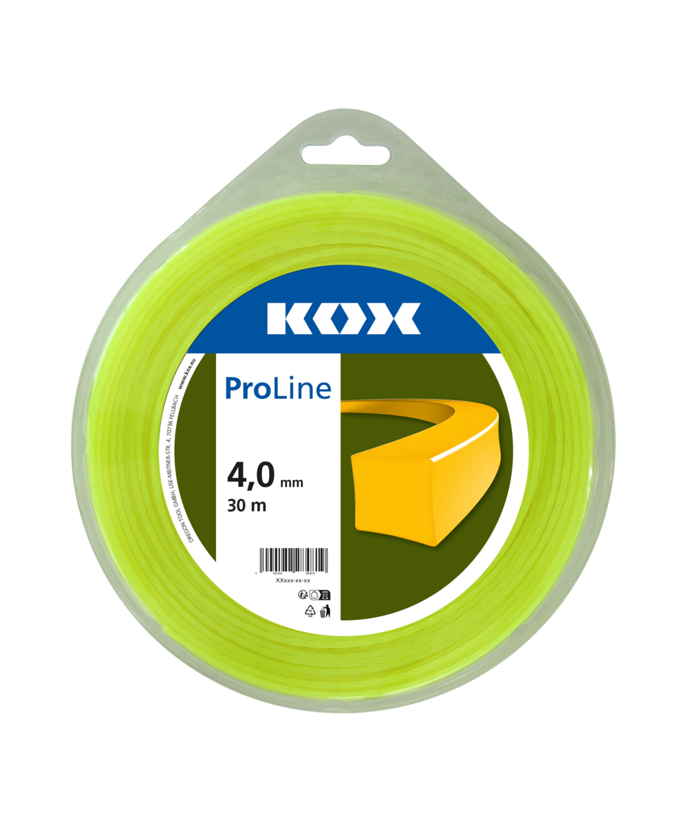 KOX ProLine Fil carr pour dbroussailleuse, XXF212