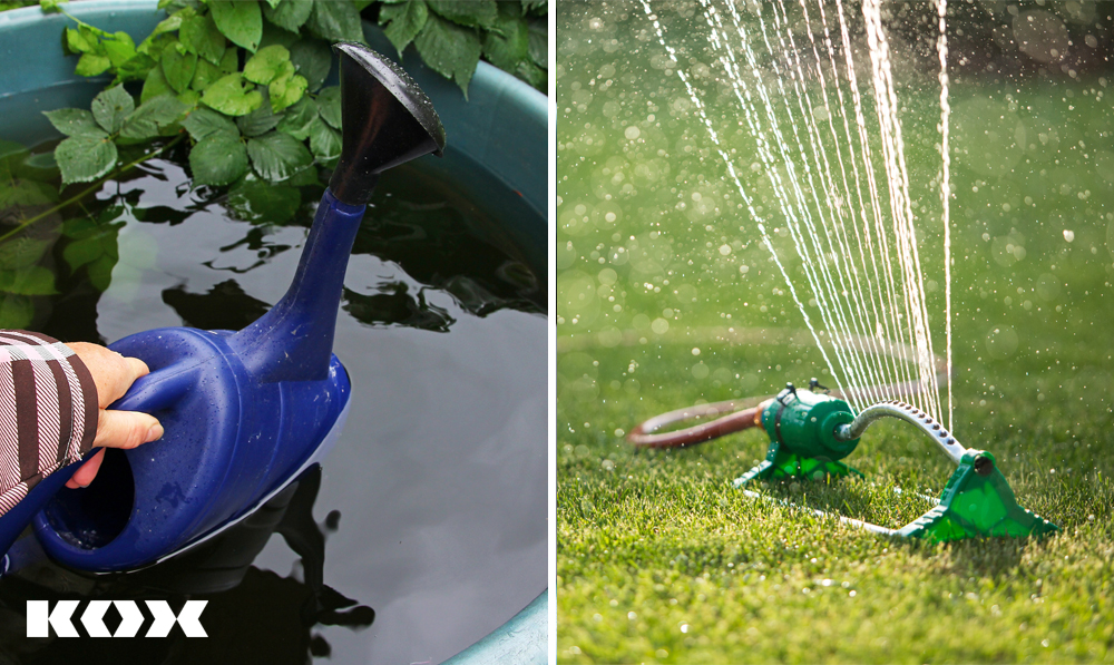 Giessen mit Regenwasser