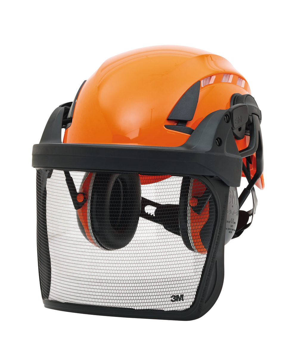 3M SecureFit X5500V combin casque orange, Orange avec visire en alliage mtallique 5J-1, XX74125