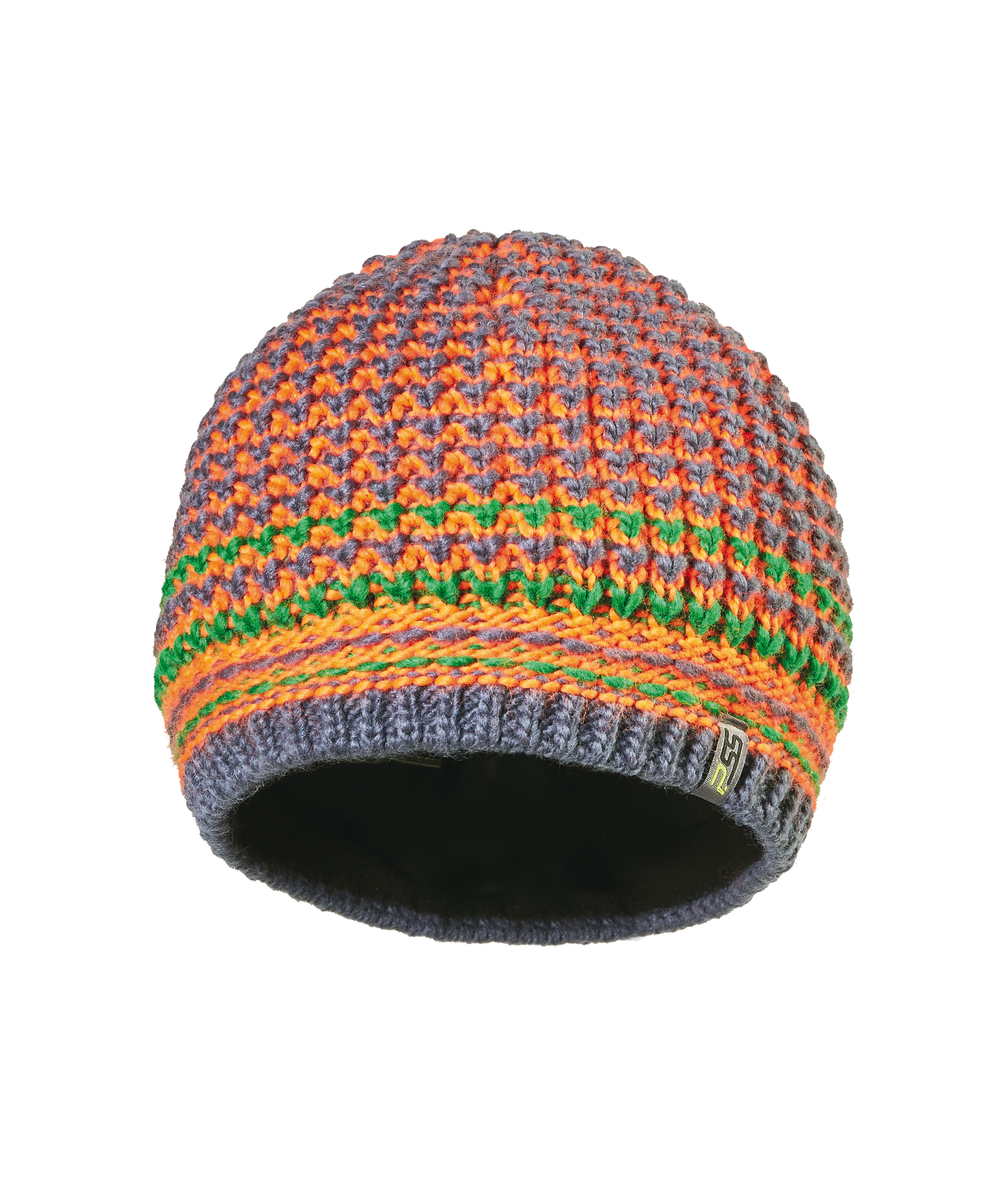 Bonnet PSS avec bord intrieur en polaire, Orange/gris, XX72520-02