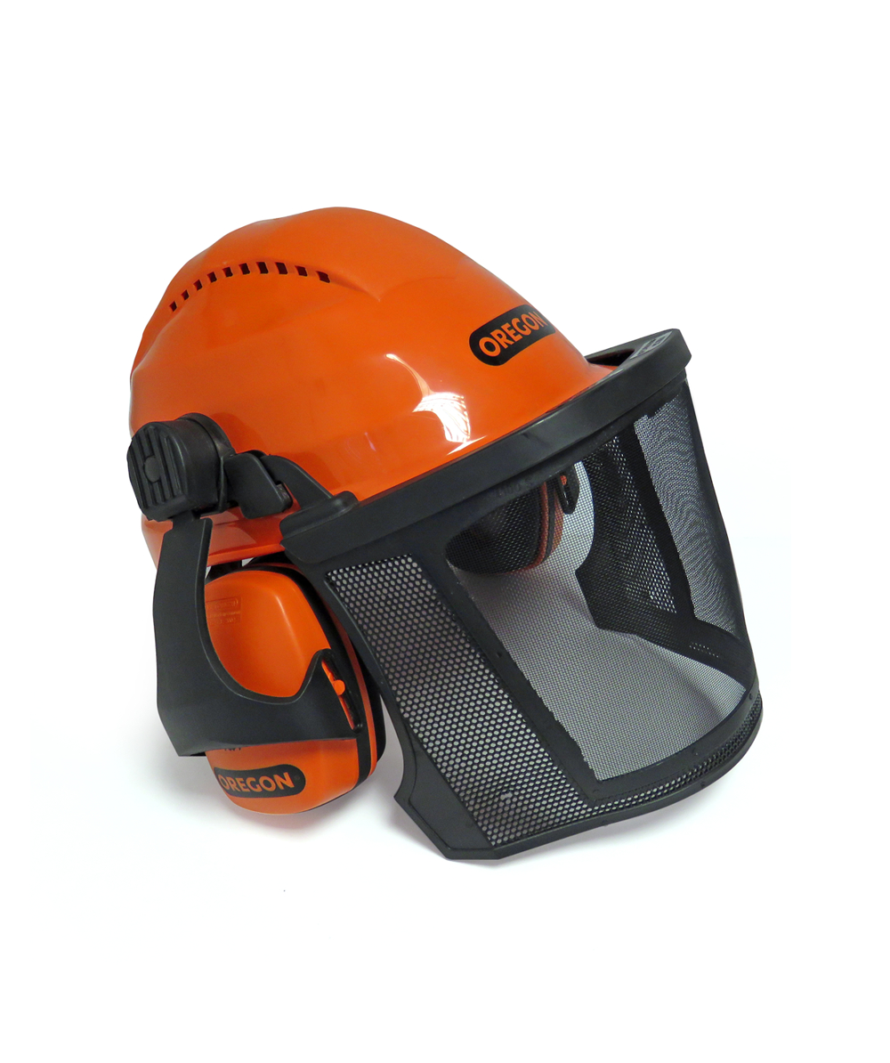 Casque forestier / casque de protection Oregon avec visire et protection antibruit Waipoua orange, 562413