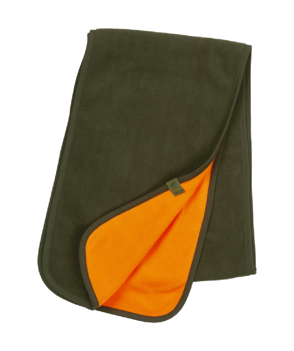 charpe polaire rversible Pine Green / Orange fluo de Seeland, XXSL181312999