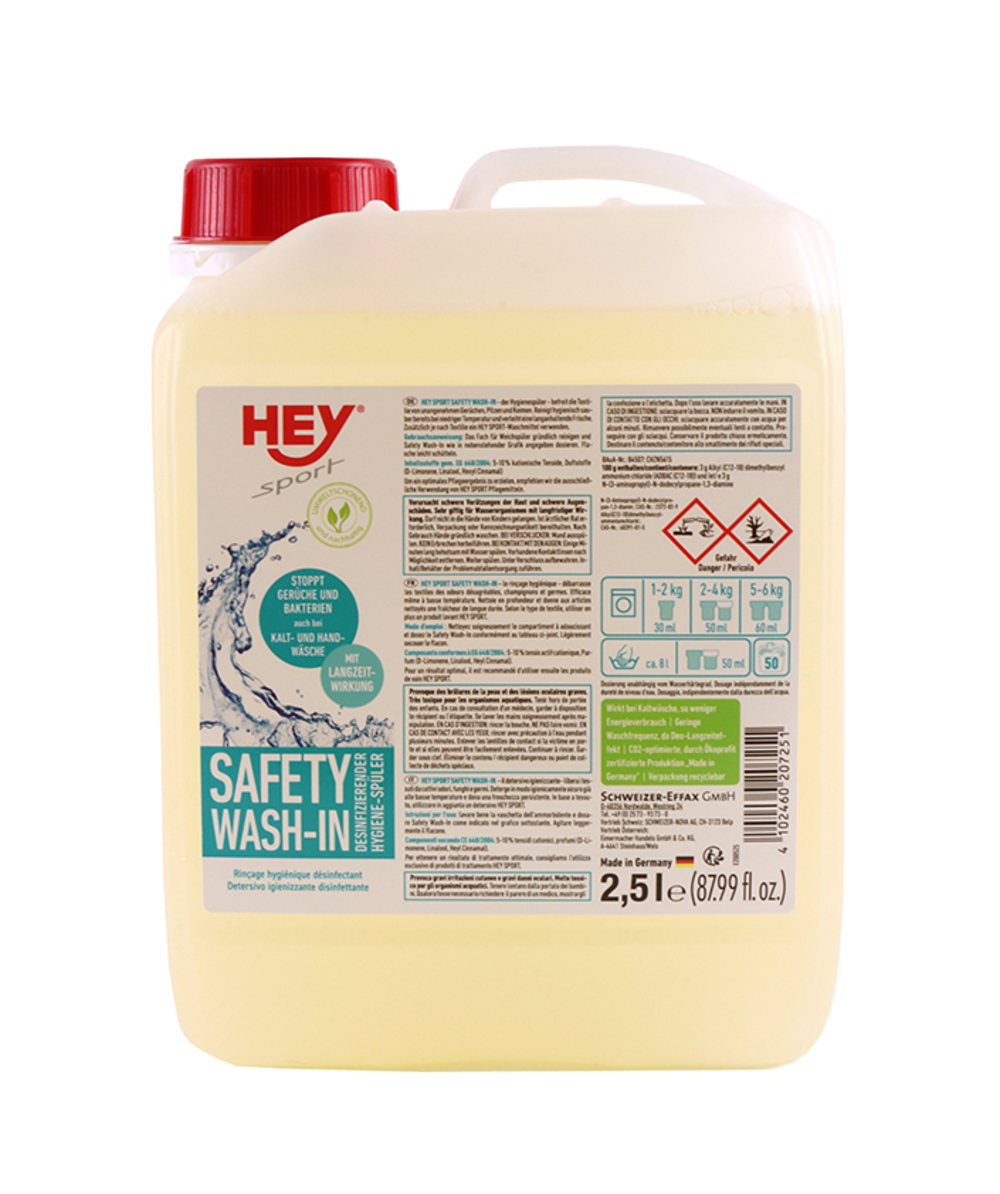 HEY Sport Safety Wash-In Waschmittel Forstbekleidung, Élimine les mauvaises odeurs et rend le linge propre et pur, même à basse température, XX73509-03