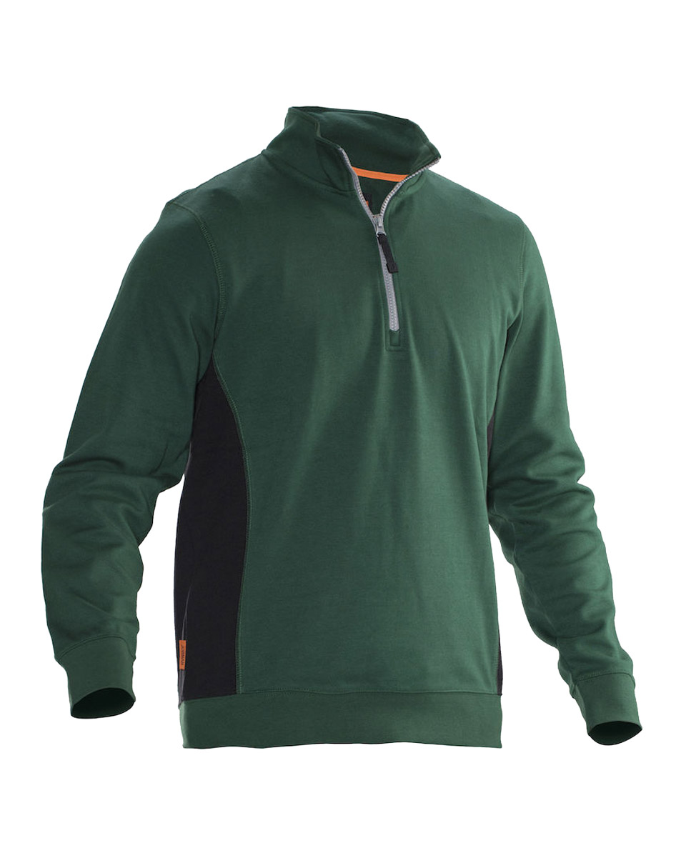 Sweat-shirt Jobman 5401 vert/noir