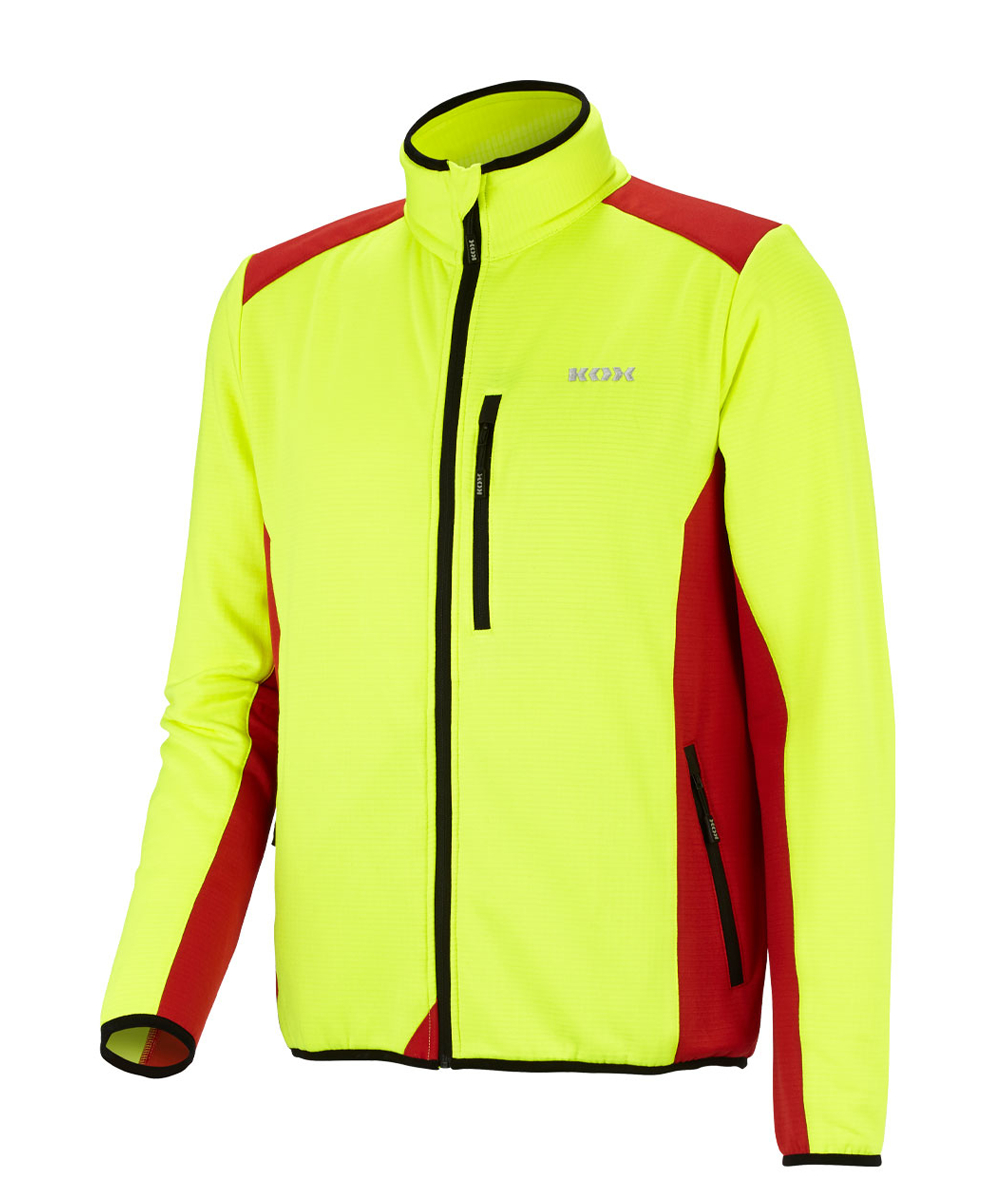 KOX Veste fonctionnelle Iso, Jaune/rouge, XX76121