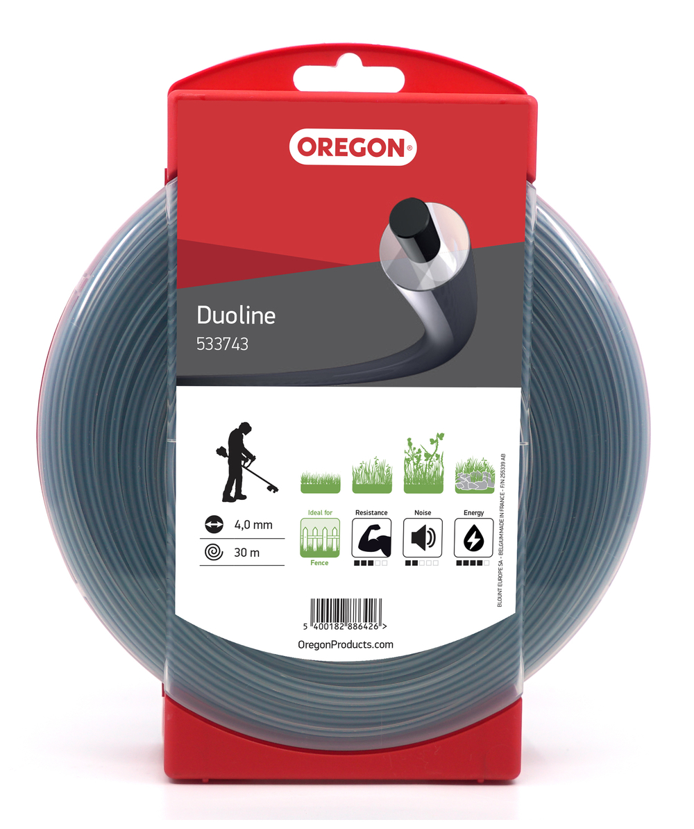 Ligne de coupe  brosse Oregon Duoline 4,0mm de diamtre, 30m de longueur, 4,0mm de diamtre, 30m de longueur, 533743