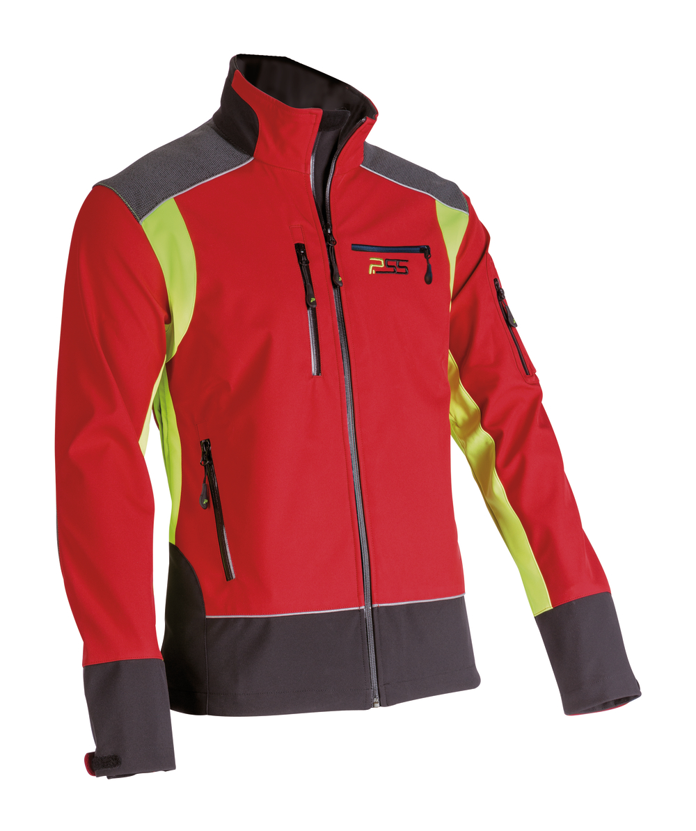 PSS X-treme Shell Veste Soft Shell, rouge/jaune, XX76110