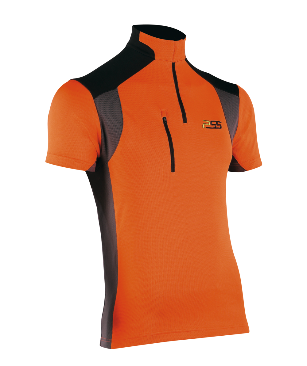 PSS X-treme Skin Shirt Fonctionnelle manches courtes, orange/gris