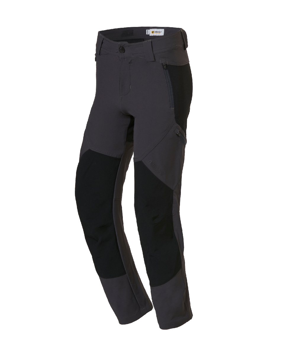 Pantalon dextrieur anti-tiques Grizzly Enfant Toronto gris/noir, XX78219