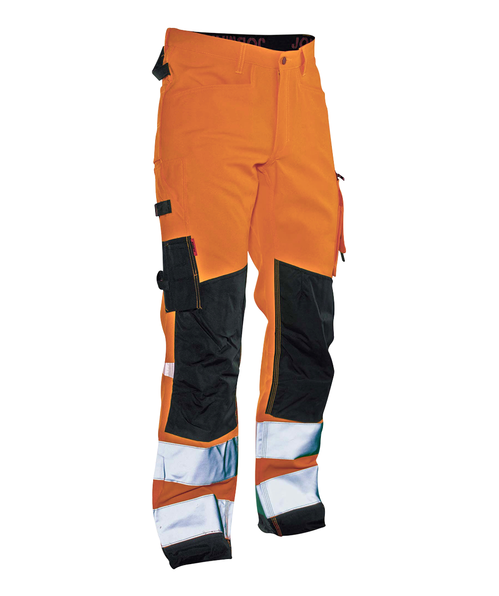 Pantalon de travail HiVis 2221 Star de Jobman orange/noir, Orange/noir, XXJB2221O