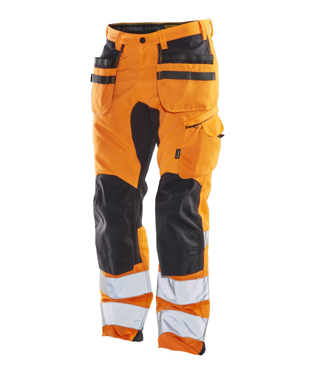 Pantalon de travail HiVis 2240 Stretch Orange/noir de Jobman, Orange/noir, XXJB2240O