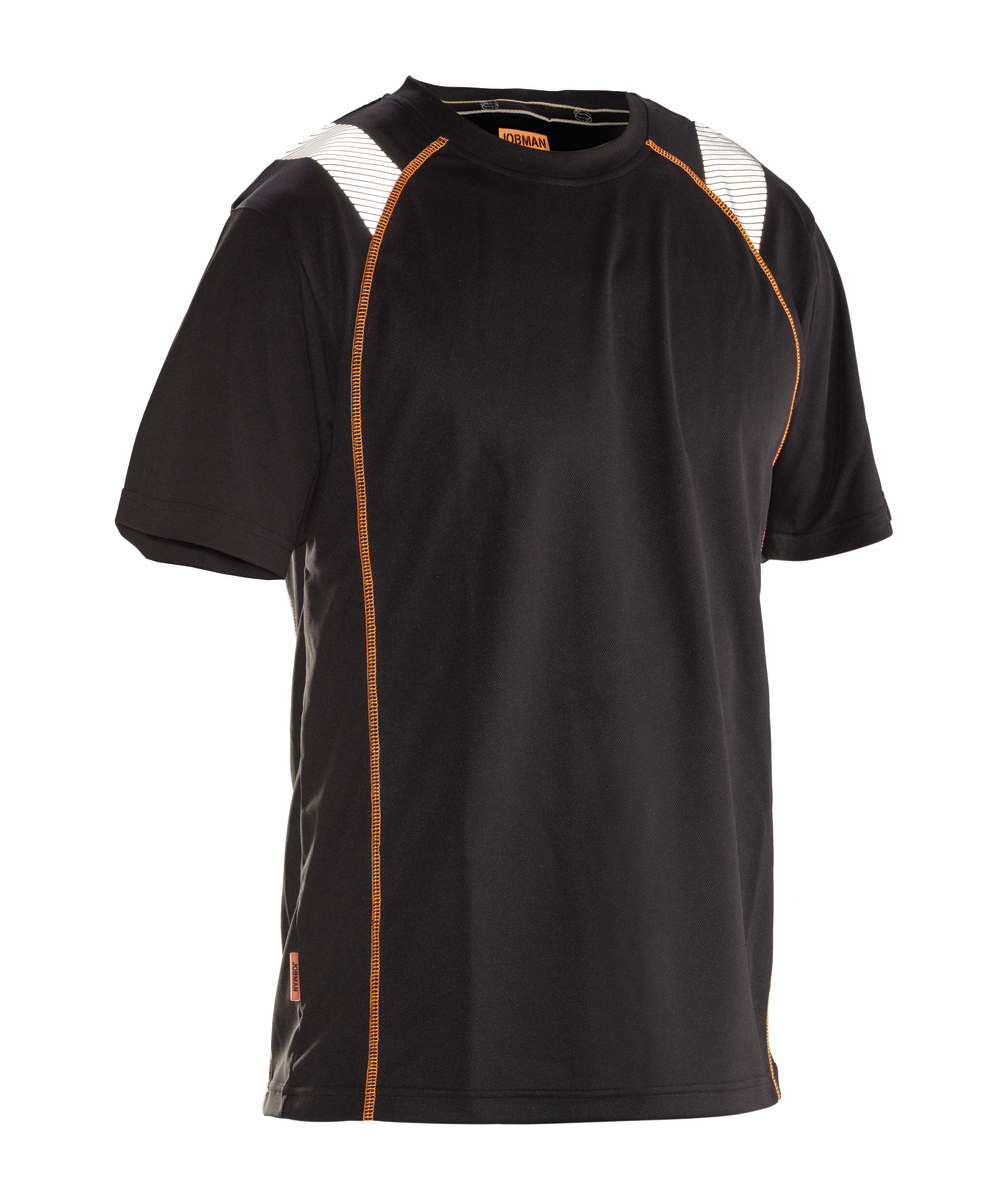 T-shirt Jobman Vision 5620 noir/orange, noir/orange, XXJB5620SO
