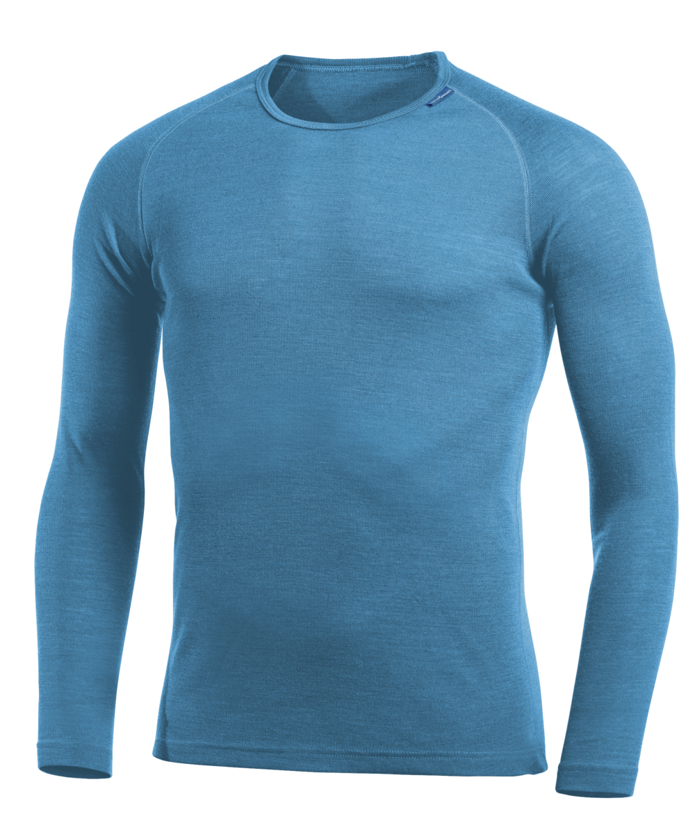 Tricot de corps  col rond Woolpower Crewneck LITE / T-shirt  manches longues en mrinos nordic blue, bleu, XXWP7111B