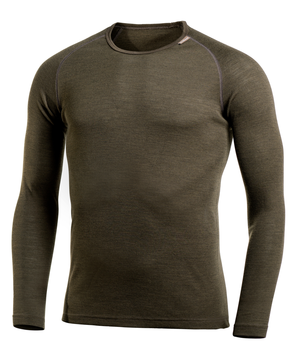 Tricot de corps  col rond Woolpower Crewneck LITE / T-shirt  manches longues en mrinos pine green, vert, XXWP7111GR