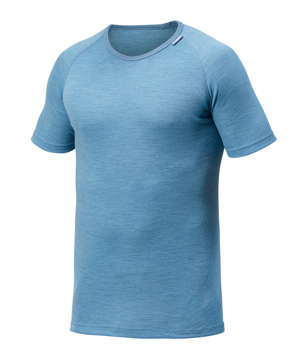 Tricot de corps  col rond Woolpower Tee LITE / T-shirt  manches courtes en mrinos nordic blue, bleu, XXWP7101B