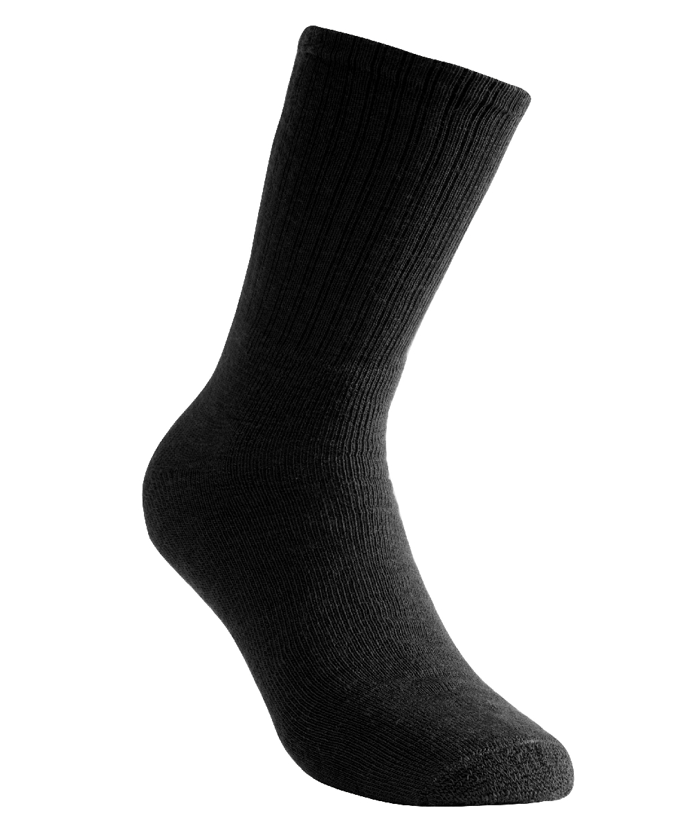 Woolpower Socks Classic 200 / Chaussettes en mérinos noir, XXWP8412S