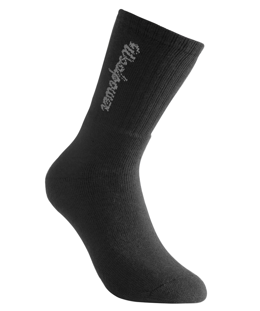 Woolpower Socks Classic Logo 400 / Chaussettes en mérinos noir, XXWP8424S