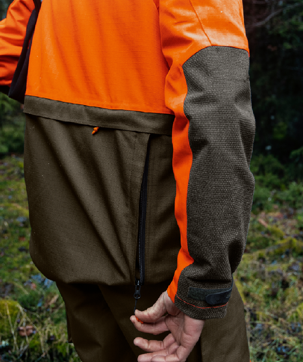 Veste polaire hot sale chasse orange fluo