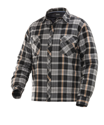 Chemise bucheron rembourree flanelle Jobman 5157 gris